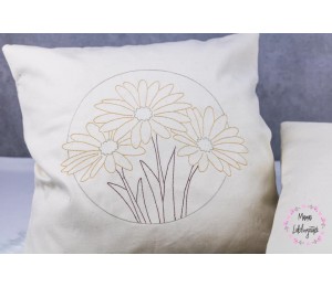 Stickserie - Kreisblumen Doodle